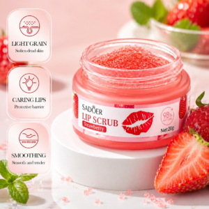 Strawberry Lip Scrub - Smooth, Soft & Hydrated Lips