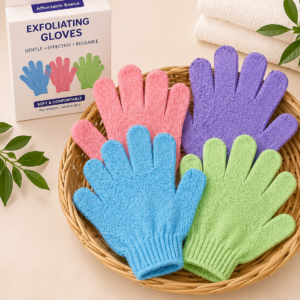 Exfoliating Bath Gloves - Body Scrub Gloves for Smooth Skin